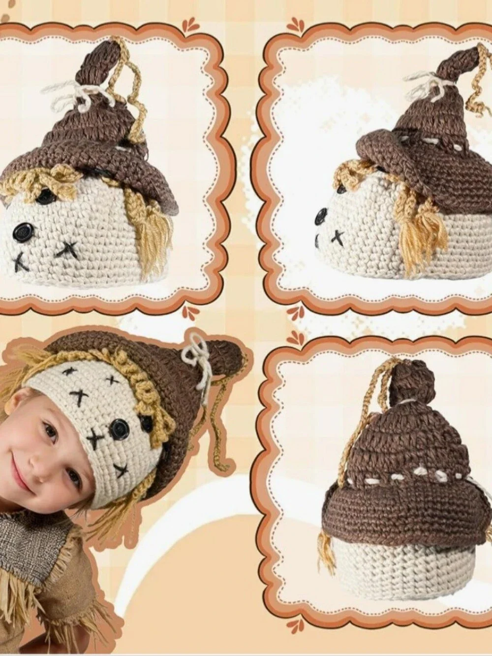 Scarecrow Knit Hat